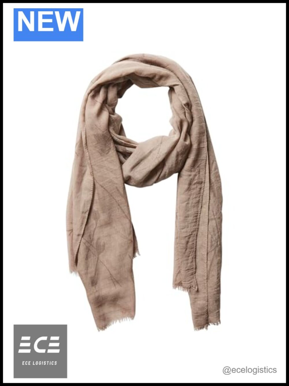 Lightweight Insect Shield Scarf 100% Polyester 40x75 Summer Coverup